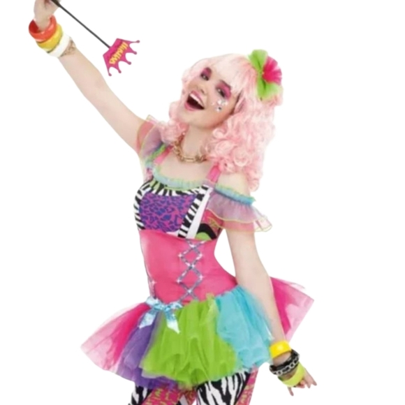 Dreamgirl Retro 80s Halloween Costume S (3 - 5) - Picture 2 of 8